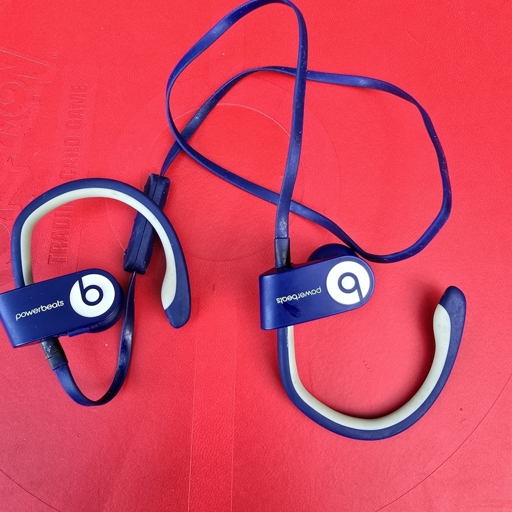 Beats Powerbeats Wireless Earphones - Blue and White
